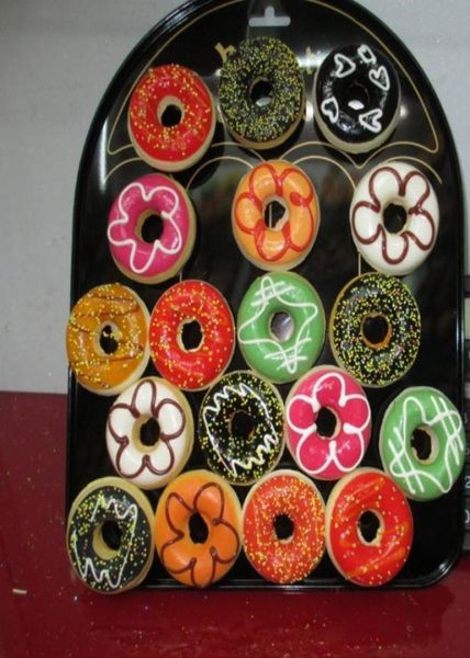 Navio 48 peças mistas de 5 cm de donut inteiro frigorífico ímã com comida doce e educacional presente de natal para crianças4982520
