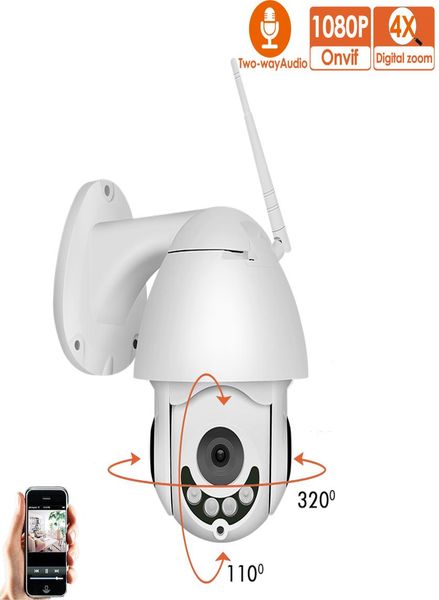 1080p Wireless PTZ Speed Dome IP Câmera IP Wi -Fi Outdoor Audio Audio CCTV Video Video Network Câmera de vigilância P2P5042001