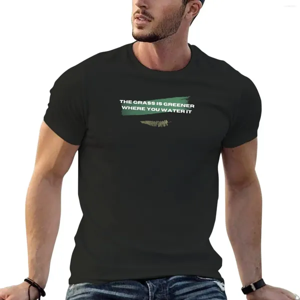 Männer polos grünere Gras T-Shirt Jungen Weiße Blanks Herren Grafik T-Shirts Anime