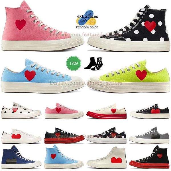 Sneakers autentici 1970 Scarpe casual maschile femminile rosa degli anni '70 al piano superiore con pentole con tennis bianco Scarpe per interni 2024 piattaforma originale dhgate piastra-forma addestratori neri