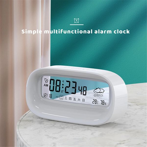 Amenhado inteligente Creative Transparent Digital for Student Multifunction Electronic com Data Snooze Countdown 240410