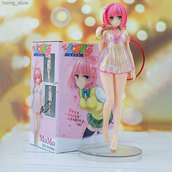 Figuras de brinquedo de ação 25 cm para amar o anime figuras momo belia deviluke beleza sexy kawaii periféricos de pequena ação coleta de figuras de origem brinquedos y240415