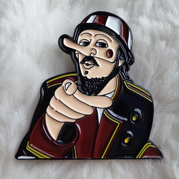 Broschen Primus Les Claypool Frosch Brigade Maske Emaille Pin Lapel Brosch