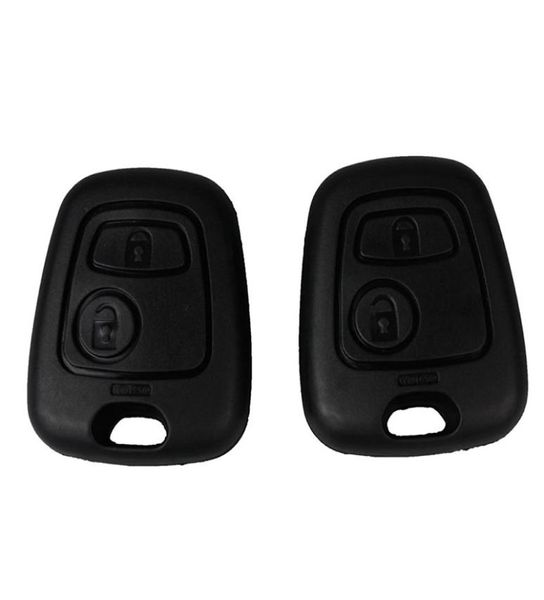 2pcs 2 Düğme Uzaktan Anahtar Kırilmemiş Araç Anahtar Bıçağı FOB Kılıf Yedek Kabuk Kapağı Citroen C1 C4 PEUGEOT 107 207 307 407 206 306 402978328