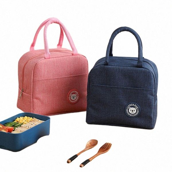 Isolierte Lunchbeutel Aluminium Folie Insulati Bag Cooler Bag Ice Pack Unisex Food Picknick tragbare Lunchbox für Kinder Kinder 98KJ#