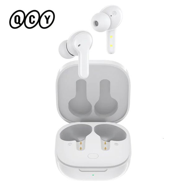 QCY T13 Bluetooth Headphone v5.1 sem fio TWS fone de ouvido Touch Earbuds 4 Microfones Enc HD Headset App de personalização 240411