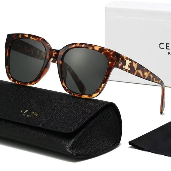 Fashion Luxury Designer Sunglasses Brand Brand Men e Mulher Small Squeezed Frame Premium UV 400 Óculos de sol polarizados com Box 6 Colors