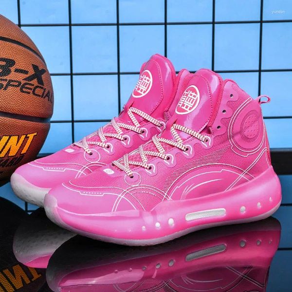 Tênis de basquete originais luminosos tênis femininos rosa