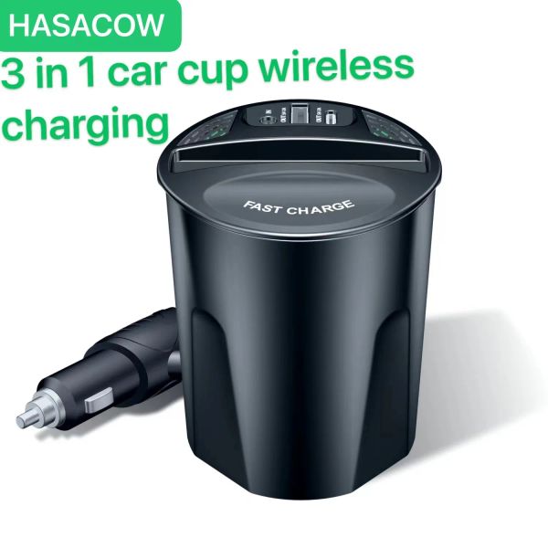 Chargers 40W Wireless Charger Car Copo 3 em 1 iPhone recarregável 14 13 12 x Pro Max Samsung Huawei Xiaomi Fast Telefone Carreira de Carreira