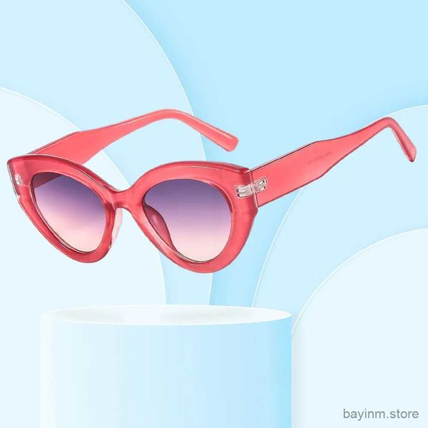 Occhiali da sole occhiali da sole da sole donna marca vintage sfumature neri gradiente occhiali da sole femmina figo un pezzo designer di pezzi Oculos de sol femminino