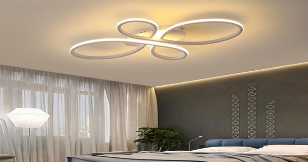 Neue moderne LED -Decke leichter Kronleuchter Wohnzimmer Schlafzimmer Esszimmer Lernen Sie weiße Kaffee Farbe kreative Heimdekoration Decke 8560931