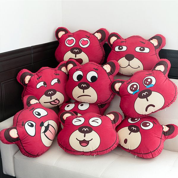 Atacado de bonecas fofas em forma de urso rosa, travesseiros, sofás, almofadas, cochilos de escritório, almofadas, brinquedos infantis e presentes para meninas