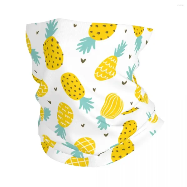 Sciarpe estate ananas fruit bandana cover di bandana coprone stampato di balaclavas maschera sciarpa ciclismo ciclistico per uomini donne adulte