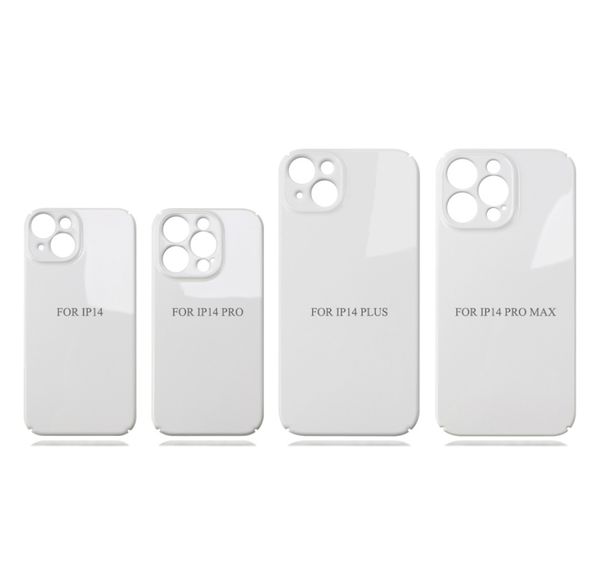 (1000 Stücke) 3D Glossy Sublimation Full Wrapped Phone Hülle für iPhone 15 14 13 12 11 Pro Max DIY Customize Case kleine Kameraloch kann Modelle mischen