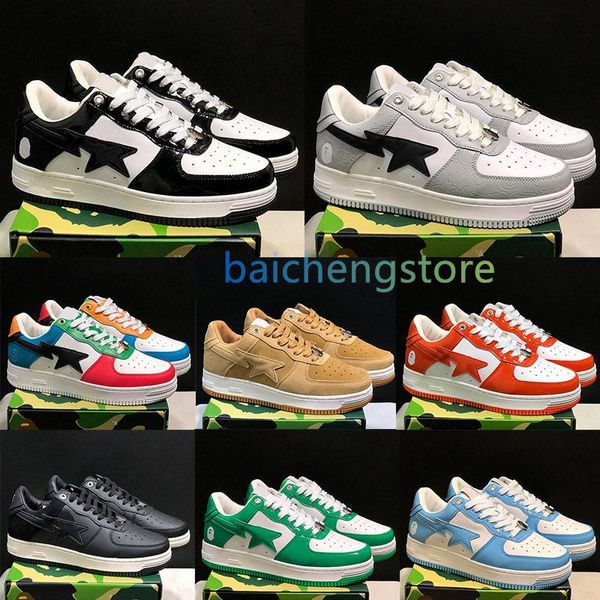 Designer tênis feminino masculino Casual Plataforma Big a Bathing ApE Camouflage Sta Medicom Toy Toy Camo Sneaker Kid Monkey Shap