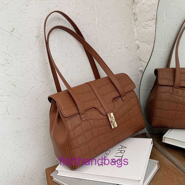 Großhandel Top Original Selinss Tote Bags Online Shop Damen Großtasche Herbst und Winter Neue Mode High -Kapazität Schulter -Nettentemperament mit originalem Logo