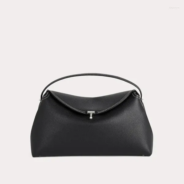 Totes Damenhandtasche Original Marken Echtes Leder Getreide T-Lock Top Griff Einkaufstasche Hochwertige Kuhläden-Klappe Clutch Schulter