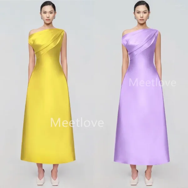 Vestidos de festa meetlove para baile de luxo à noite 2024 Eventos especiais ocasiões formais de coquetel de coquetel