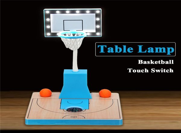 Luci di basket sport creativi Lampada per orologio USB Touch Night Light Lettura Lampada Nuota Lampada per inviare regali da ragazzo5847335