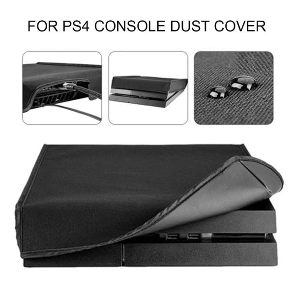 Lautsprecher Spielkonsole Staubabdeckung für Sony PlayStation 4 PS4/PS4 Slim Console Anti -Scratch -Deckungshülle Oxford -Stoffzubehör