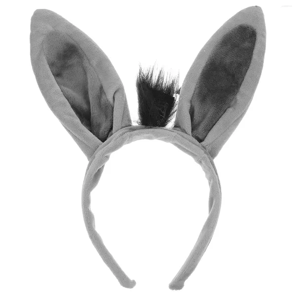 Bandanas Animal Donkey Ear Headbands Party Favors Zoo Costume Headband Filgle capelli peluche per bambini per bambini adulti