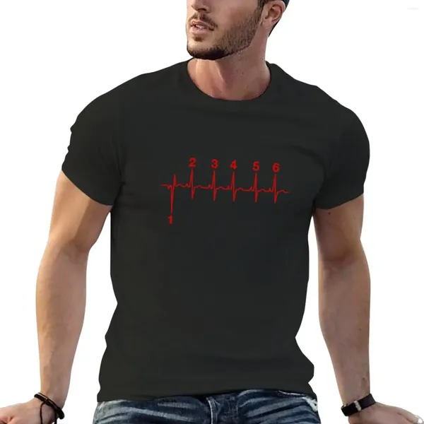 Herren Polos Motorradlebenslinie Gearschicht T-Shirt übergroße koreanische Mode-T-Shirts für Männer