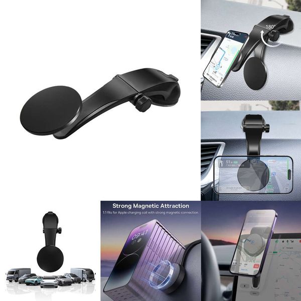 Nuovo supporto per telefono magnetico aggiornato Magnet Dashboard Montaggio del parabrezza Navigazione GPS nella staffa per auto per iPhone Samsung Xiaomi