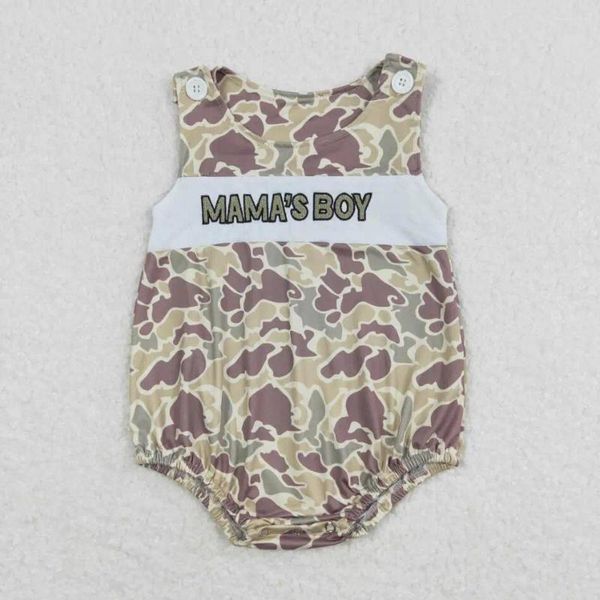 Kleidungsstücke hochwertige Kurzarm -Mädchen Camo Muster Bubble Clothes Baby Rompers