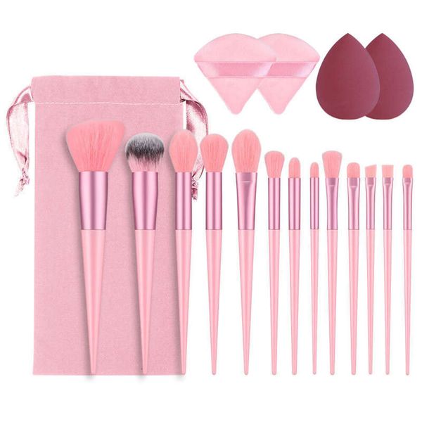 Buscini per il trucco Set con 4 spugne per il trucco per le donne cosmetiche coreane Fondazione di spedizione gratuita Blush Blush Complete Kit completo