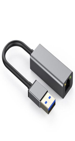 USB 30 bis Gigabit Ethernet Adapter Hochgeschwindigkeit RJ45 max 1000 MBS für MacBook Computer6543265