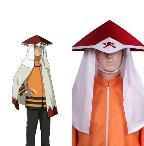 Diğer Etkinlik Partisi Malzemeleri Hokage Sarutobi Hiruzen 3. Cosplay Anime Uzumaki Büyük Yağmur Şapkası Unisex Cadılar Bayramı Fantezi Kapağı Sadece4168140
