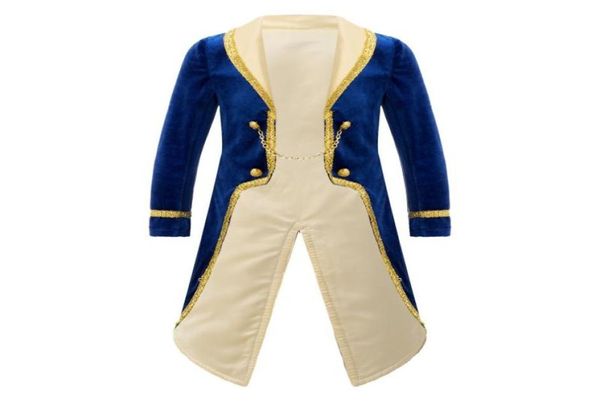 Giackets Kids Boy Prince Cosplay Costume Curnodown Collar Giacca di smoking Coach Coutcoat Children Halloween Carnival Birthday Party Dr9785763