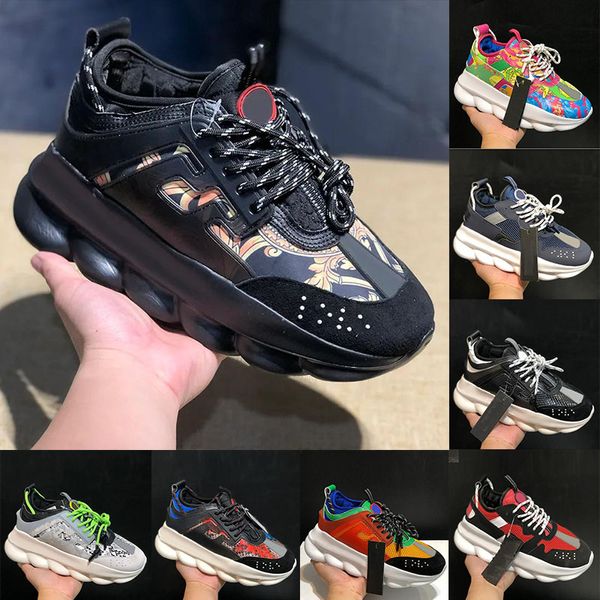 2024 New Designer Itália Sapatos casuais tênis refletivos masculinos mulheres tênis reação em cadeia sapato multicolor camurça floral triplo preto flechas manchas de tênis xadrez