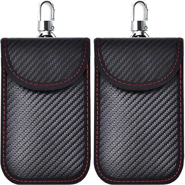 Araba anahtarları için faraday torbası faraday çanta araba anahtar sinyali engelleme torbası anahtarsız giriş tuşları kasa rfid bloker çantası güvenlik için 2745