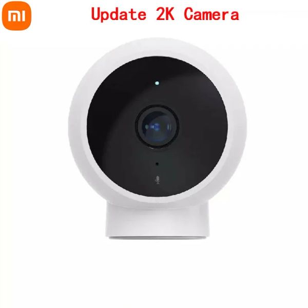 Продукты Xiaomi Mijia Smart Camera Standard 2k 1296p 180 ° Угол 2.4G Wi -Fi Ir Night Vision Mihome App для детского дома/офиса