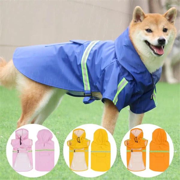 Abbigliamento per cani Impermeabile impermeabile per cani di grandi dimensioni giacca da pioggia per esterni vestiti riflettenti Golden Retriever Labrador Husky Big Poncho