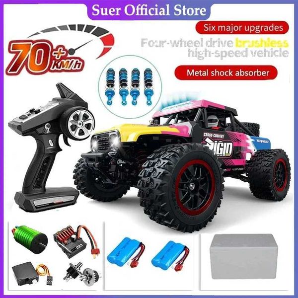 Dascast Model Cars JJRC 4x4 Hochgeschwindigkeit Offroad Monster Fernbedienungsauto mit LED-Scheinwerfern 1/12 75 km/h Beste Erwachsenenspielzeuggeschenk J240417