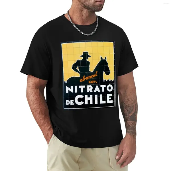 Herren Polos Nitrato de Chile Altstadt Spanisch Logo T-Shirt Boys Weiß schnell trocknend Sommerkleidung süße Tops T-Shirts
