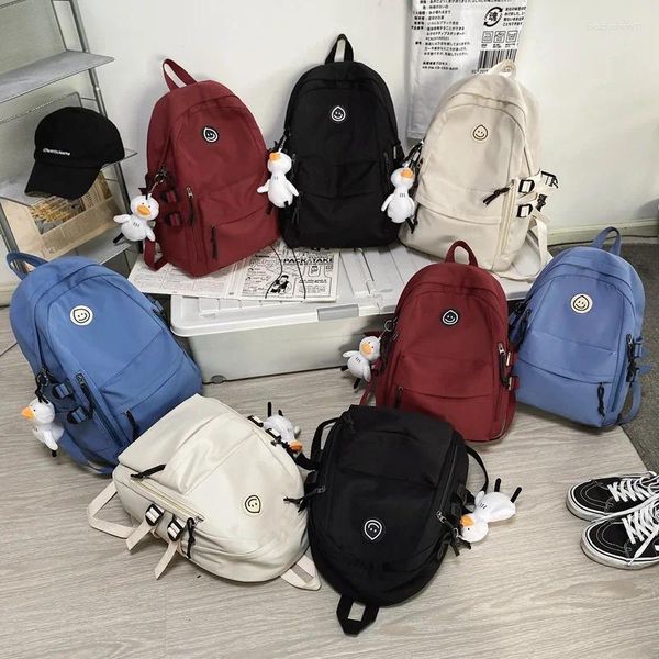 Mochilas Backpack Feminino Casal Homens Meninas Mochilas Escola Mochilas Para Adolescentes Harajuku Meninas de Laptop Sacos de Laptop Koreanos 2024