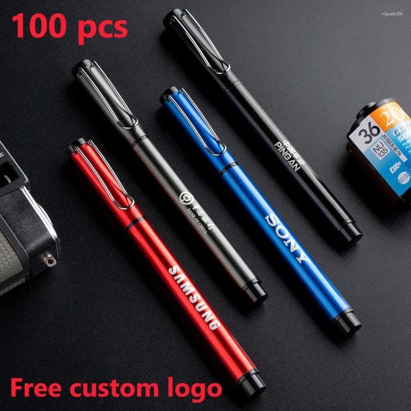 PCs /Los Metall Signature Stift benutzerdefinierte Laser-Gravur schwarz 0,5 mm Kohlenstoff High-End-Gel Hersteller Großhandel