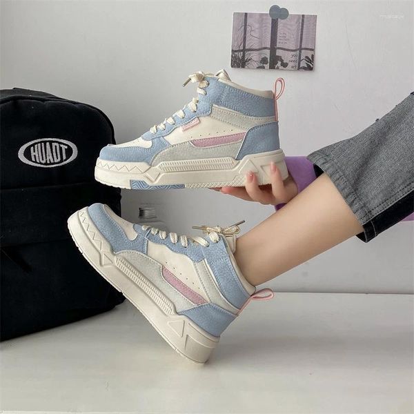 Sapatos casuais estilo estudantes de fundo grosso Macaron Cor correspondente para mulheres lã de lã acolchoada neve à prova de frio algodão que não deslize