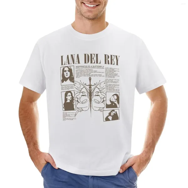 Polos maschile farfalla retrò la felicità degli anni '90 è una t-shirt Lana del Ray Boys Stampa animale Prinfor Funnys Mens Graphic T-shirts Pack