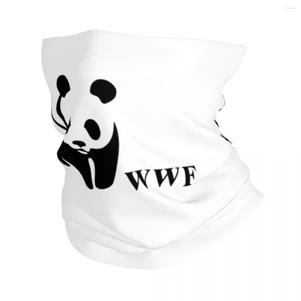 Lenços wwf wwf fofo panda animal bandana pescoço tampa estampada balaclavas máscara lenço de lenço de ciclismo quente para homens homens adultos à prova de vento adultos