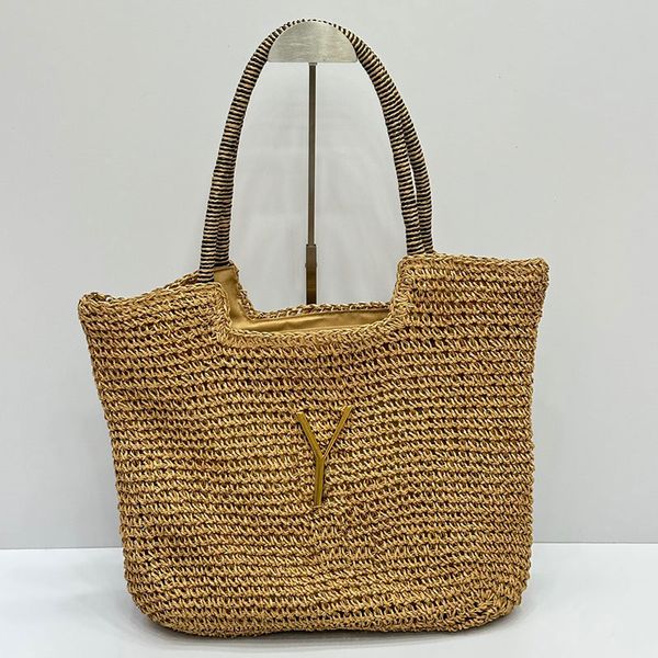 Raffias Bag Straw Tote Bag Icare Classic Beach Bag Designer -Tasche Sommer gewebt