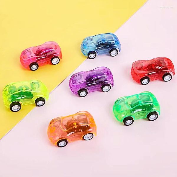 FEVERAÇÃO DE FEÇA DE FEÇA 10pcs mini desenho animado colorido puxar para trás carro crianças presentes de aniversário Pinata Filler Sports Theme para meninos e meninas