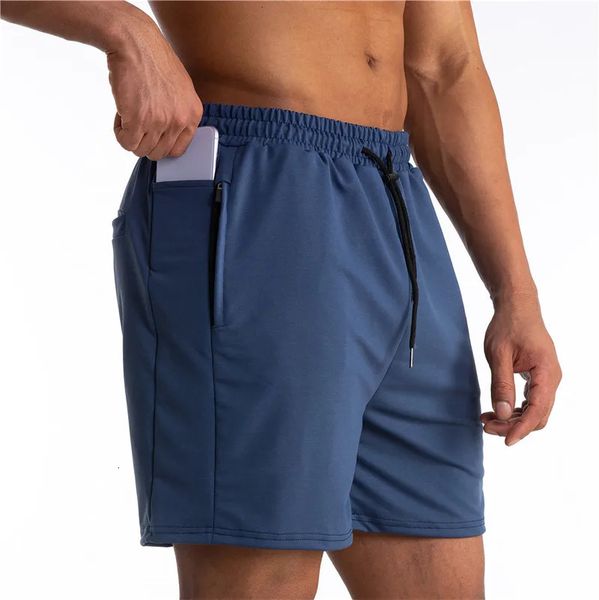 Curtos de corrida Men Men Quick Dry Sport Fitness Treinando calças curtas Praia Machot Sports Bottoms 240412