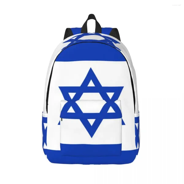 Backpack Student Bag Bandeira de Israel Laptop Lightweight Casal
