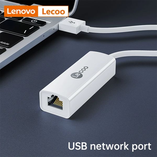 Hubs Lenovo LKP0644B 10/100Mbit/s USB 2.0 Wired USB Typec zu RJ45 Lan Ethernet Adapter Network Card für PC MacBook Windows -Laptop