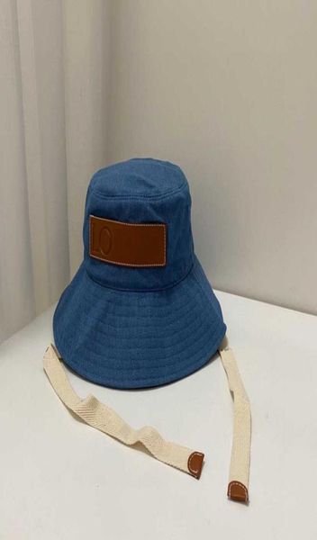Loo Hats Caps Cloches Designer Luxus runde Sonnenschandfischer Hut Modetrendstil Laceup Fisherman Hut Englisch Big Bim Hut 1151644