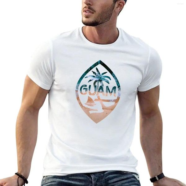 Polos masculinos Guam Seal Beach Print T-shirt Graphic camise